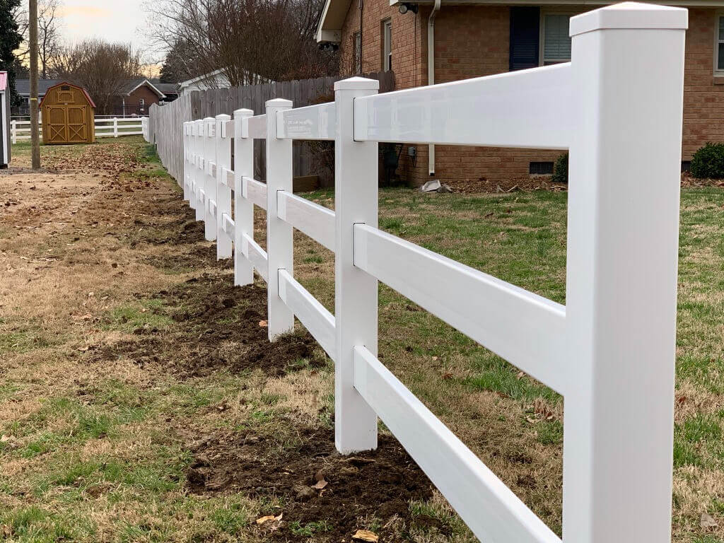 white fence